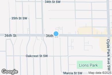 Map image of the property - 1116 36th St SW