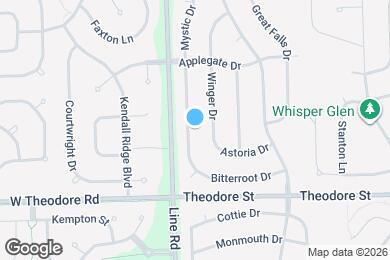 Map image of the property - 1722 Mystic Dr
