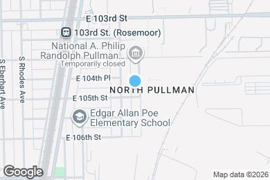 Map image of the property - 10450-10452 S Maryland Ave