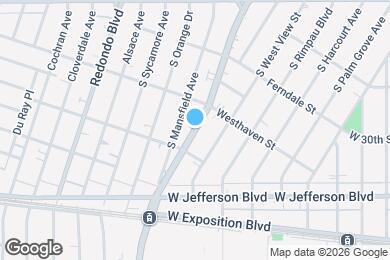 Map image of the property - 2929 S La Brea Ave