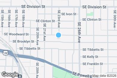 Map image of the property - 2247 SE Brooklyn St