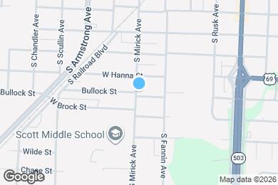Map image of the property - 531 W Bullock St