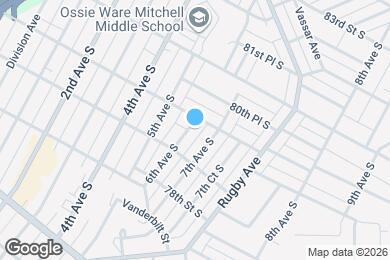 Map image of the property - 7921 6th Ave S