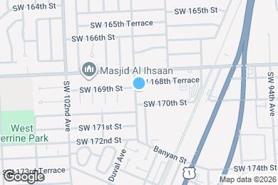 Map image of the property - 16925 SW 100th Ave
