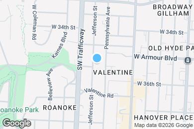 Map image of the property - 3535 Jefferson St