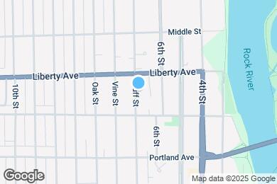 Map image of the property - 1037 Bluff St