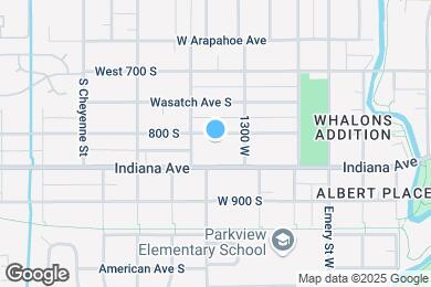 Map image of the property - 1335 W 800 S