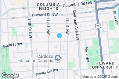 Map image of the property - 1133 Euclid St NW