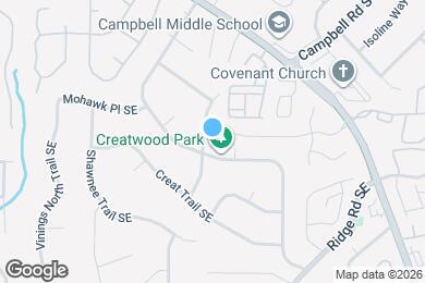 Map image of the property - 3429 Navaho Trail SE