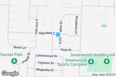 Map image of the property - 702 S Huntington Dr