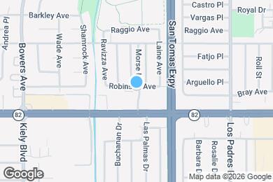 Map image of the property - 2540 Robinson Ave