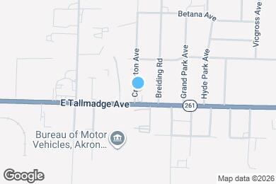 Map image of the property - 1423 Creighton Ave