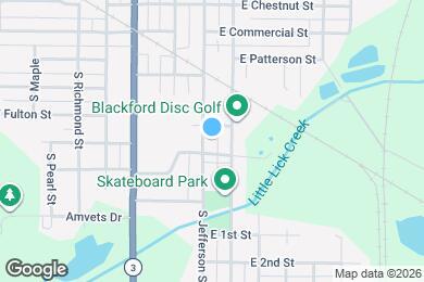 Map image of the property - 613 S Jefferson St