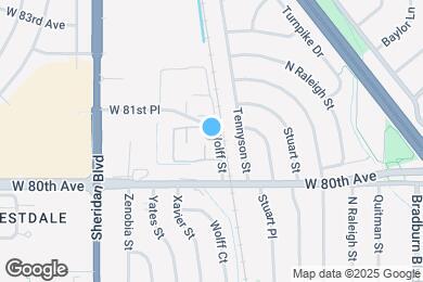 Map image of the property - 8023 Wolff St