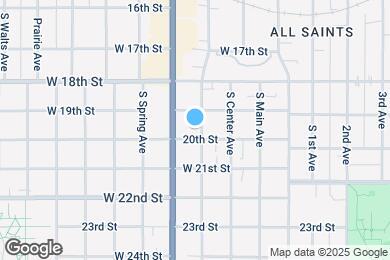 Map image of the property - 1121 S Dakota Ave