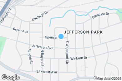Map image of the property - 1242 Spencer Ave
