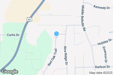 Map image of the property - 845 Red Oak Trl