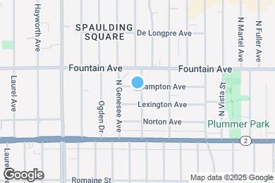 Map image of the property - 1221 N Spaulding Ave