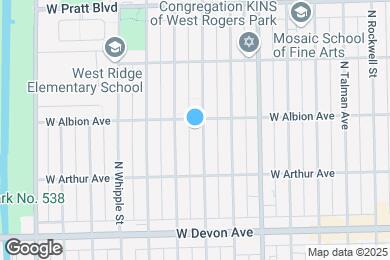 Map image of the property - 6546 N Francisco Ave