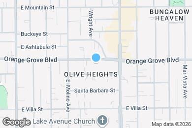 Map image of the property - 762 E Orange Grove Blvd
