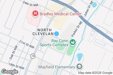 Map image of the property - 1610 23rd St NE