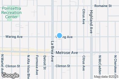 Map image of the property - 751 N Sycamore Ave