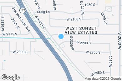 Map image of the property - 2384 W 2200 S