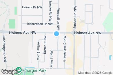 Map image of the property - 515 Warner St NW