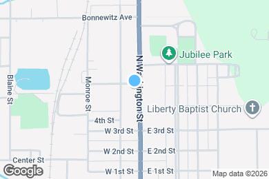 Map image of the property - 661 N Washington St
