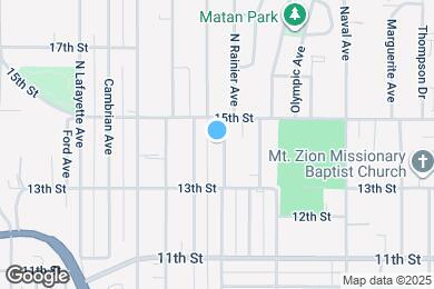 Map image of the property - 1331 Rainier Ave