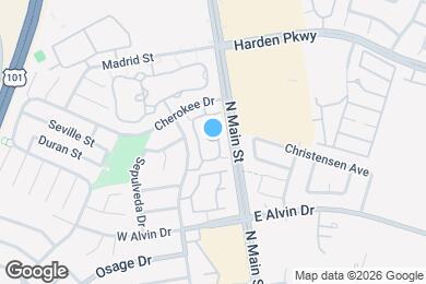 Map image of the property - 1868 Cherokee Dr