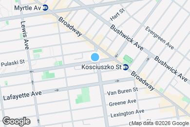 Map image of the property - 1080 Dekalb Ave