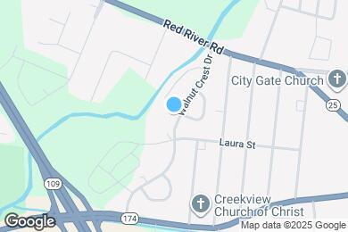 Map image of the property - 213 Walnut Crest Dr