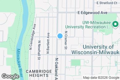 Map image of the property - 3372 N Oakland Ave