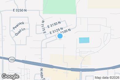 Map image of the property - 1270 E 3075 N