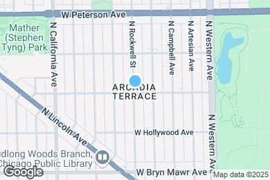 Map image of the property - 5801 N Rockwell St
