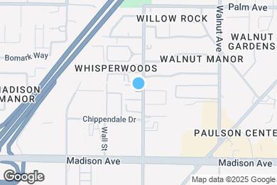 Map image of the property - Pacific Oaks Apartments