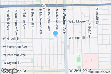 Map image of the property - 1400 N Artesian Ave