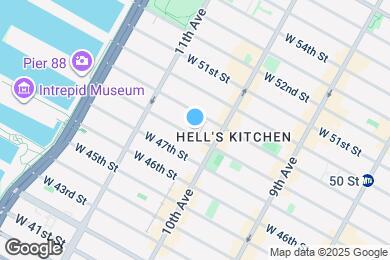 Map image of the property - 527 W 48th St
