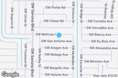 Map image of the property - 1229 SW San Antonio Ave