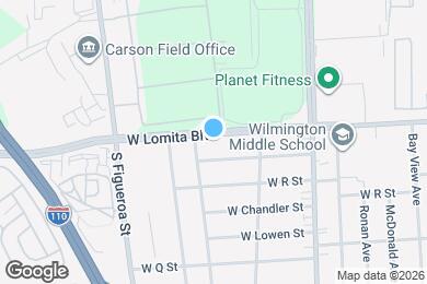 Map image of the property - 256 W Lomita Blvd