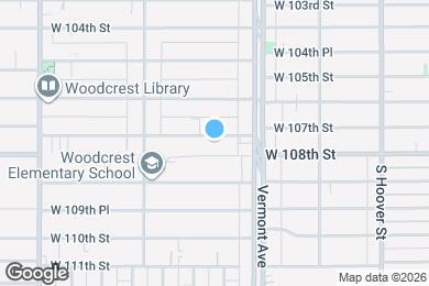 Map image of the property - 1040 W 107th St
