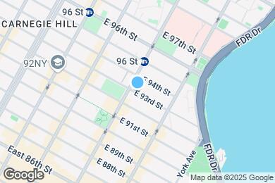 Map image of the property - 312 E 93rd St