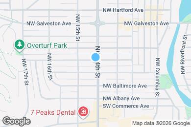 Map image of the property - 1405 NW Davenport Ave