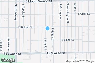 Map image of the property - 2222 S Santa Fe St