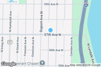 Map image of the property - 5700 N Colfax Ave