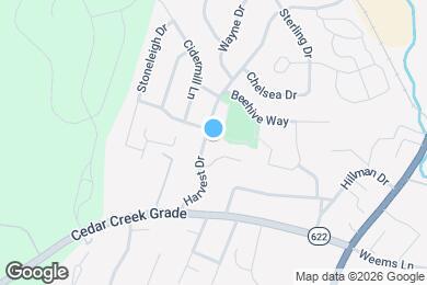 Map image of the property - 2106 Harvest Dr