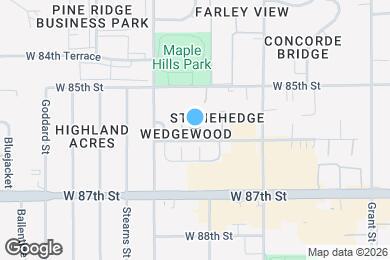 Map image of the property - 10034 W 86th St