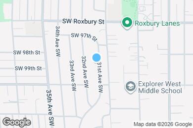 Map image of the property - 9823 31st Ave SW