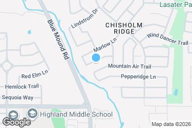 Map image of the property - 1020 Salt Creek Trail